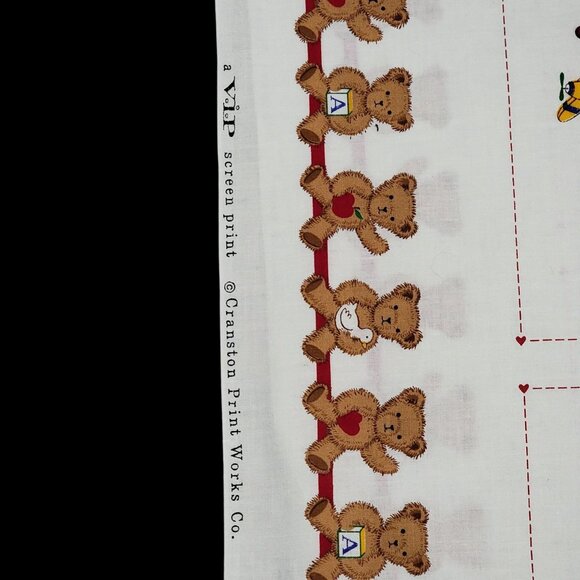 Cranston Print Works The VIP Bears Alphabet Bears & A Bearable Week Fabric - Picture 6 of 6